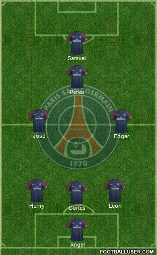 Paris Saint-Germain Formation 2018