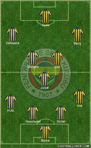 Fenerbahçe SK Formation 2018