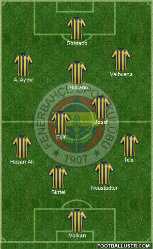 Fenerbahçe SK Formation 2018