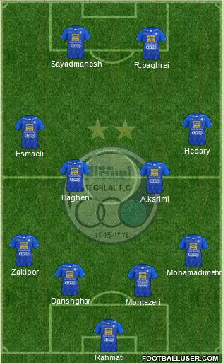 Esteghlal Tehran Formation 2018