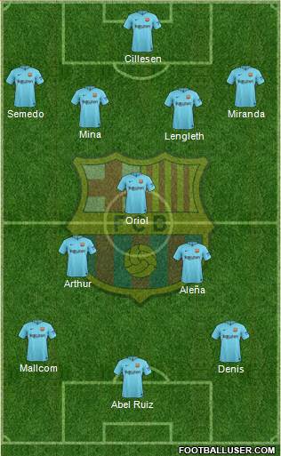 F.C. Barcelona Formation 2018