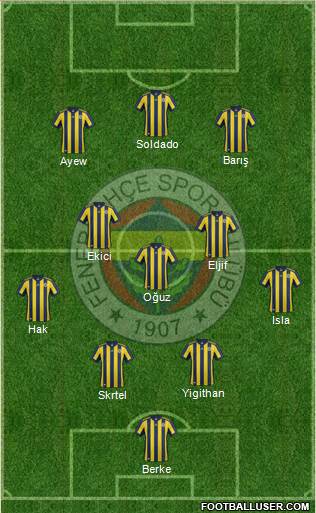Fenerbahçe SK Formation 2018