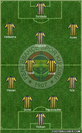 Fenerbahçe SK Formation 2018