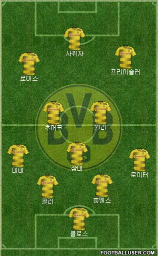 Borussia Dortmund Formation 2018