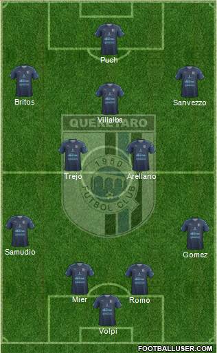 Club de Fútbol Gallos Blancos Formation 2018