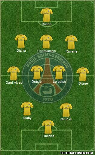Paris Saint-Germain Formation 2018