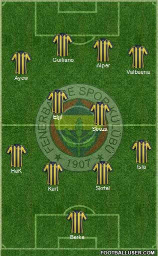 Fenerbahçe SK Formation 2018