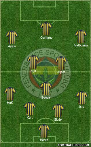 Fenerbahçe SK Formation 2018