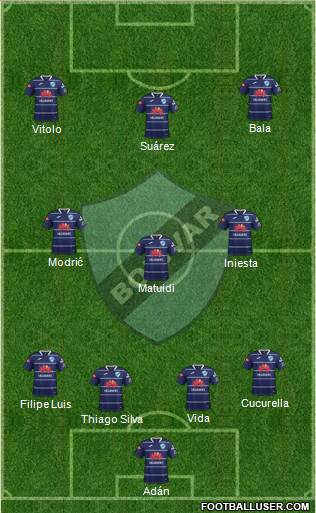 C Bolívar football formation