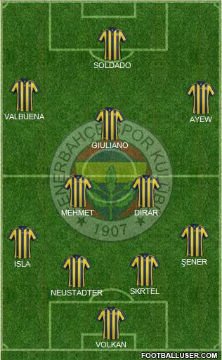 Fenerbahçe SK Formation 2018