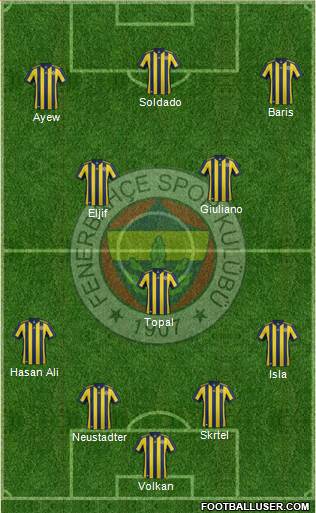 Fenerbahçe SK Formation 2018