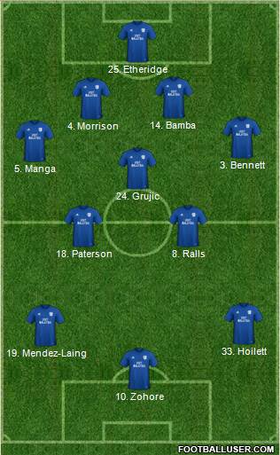 Cardiff City Formation 2018