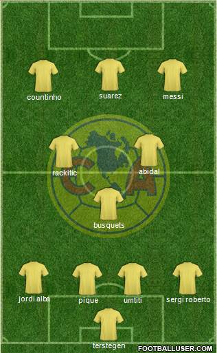 Club América Coapa Formation 2018