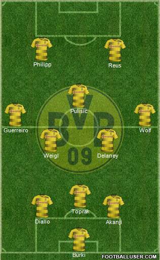 Borussia Dortmund Formation 2018