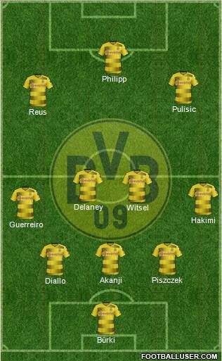 Borussia Dortmund Formation 2018