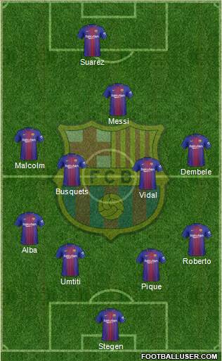 F.C. Barcelona Formation 2018