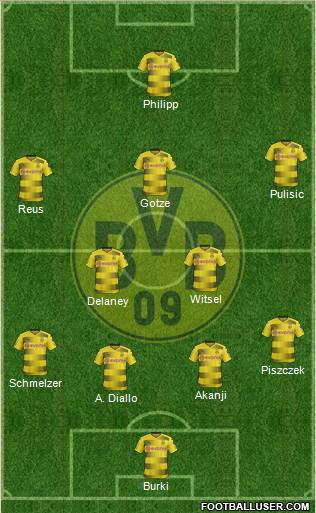 Borussia Dortmund Formation 2018