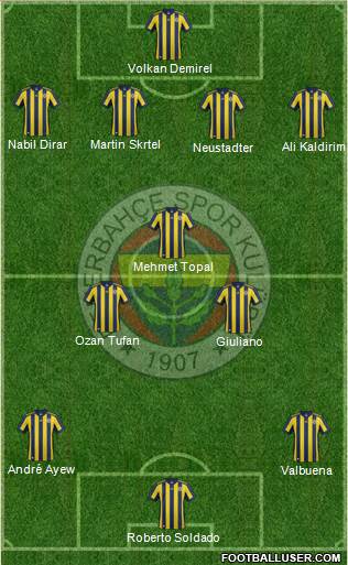 Fenerbahçe SK Formation 2018