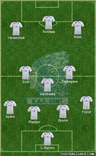 KAA Gent Formation 2018
