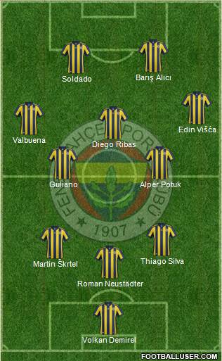 Fenerbahçe SK Formation 2018