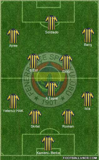 Fenerbahçe SK Formation 2018