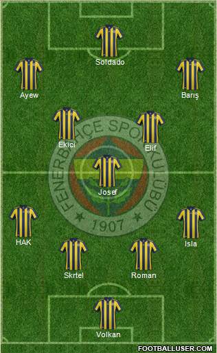 Fenerbahçe SK Formation 2018