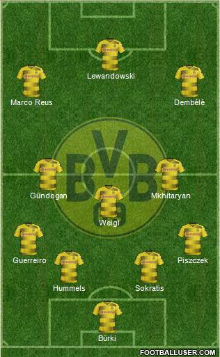 Borussia Dortmund Formation 2018