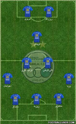 Esteghlal Tehran Formation 2018