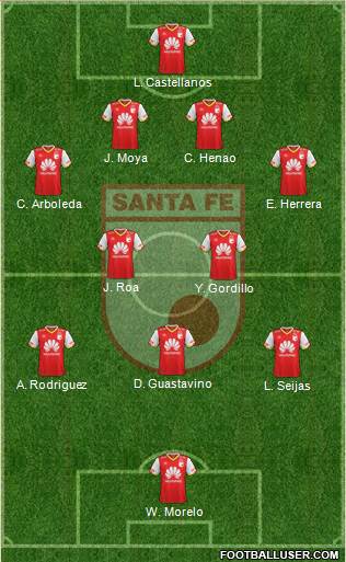 Santa Fe CD football formation