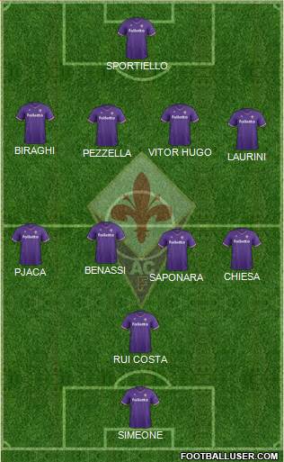 Fiorentina Formation 2018
