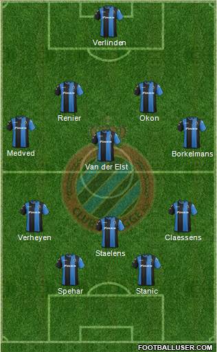 Club Brugge KV Formation 2018