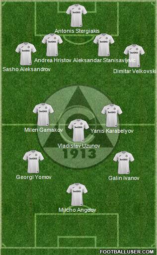 Slavia (Sofia) football formation