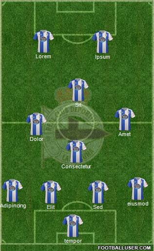 R.C. Deportivo de La Coruña S.A.D. Formation 2018