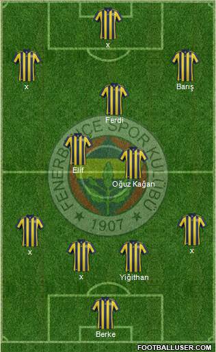 Fenerbahçe SK Formation 2018