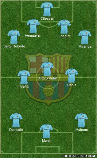 F.C. Barcelona Formation 2018
