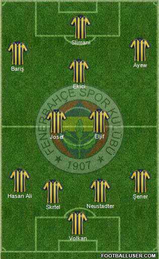 Fenerbahçe SK Formation 2018