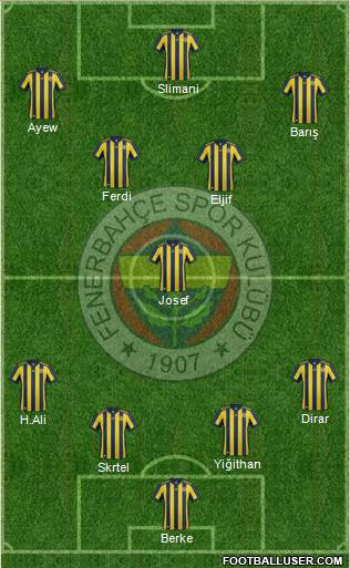 Fenerbahçe SK Formation 2018