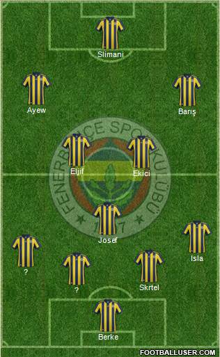 Fenerbahçe SK Formation 2018