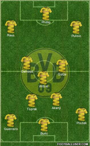 Borussia Dortmund Formation 2018