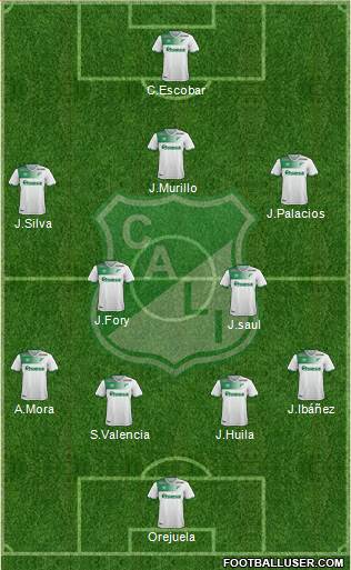 AC Deportivo Cali football formation