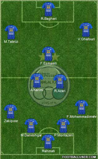 Esteghlal Tehran Formation 2018