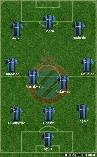 Club Brugge KV Formation 2018