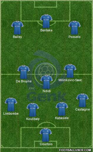 K Racing Club Genk football formation