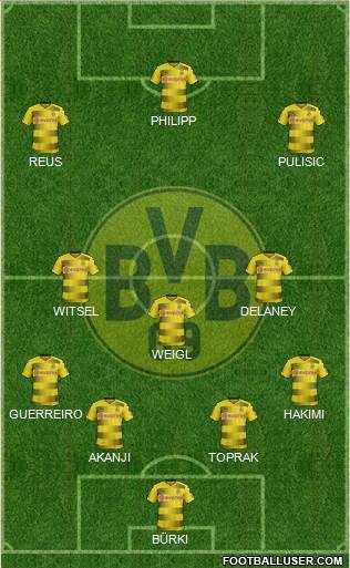 Borussia Dortmund Formation 2018