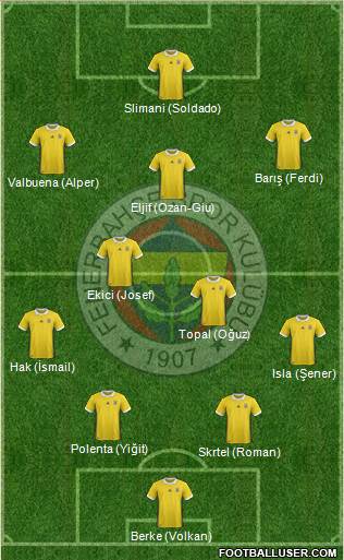 Fenerbahçe SK Formation 2018
