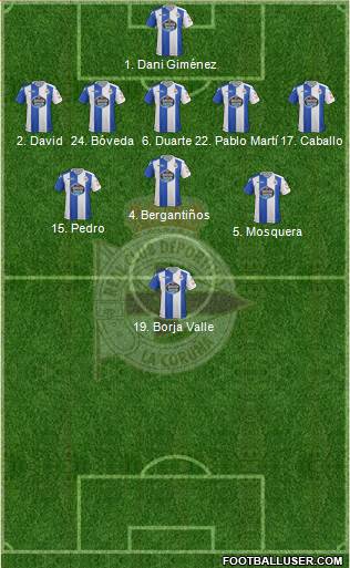 R.C. Deportivo de La Coruña S.A.D. Formation 2018