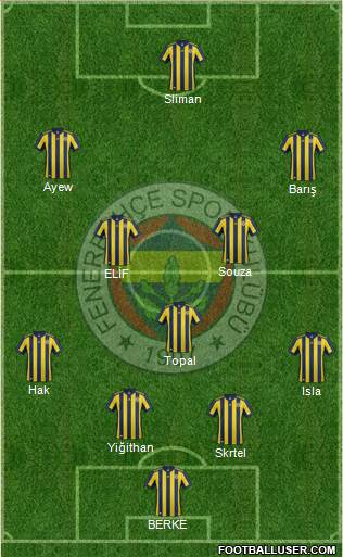 Fenerbahçe SK Formation 2018