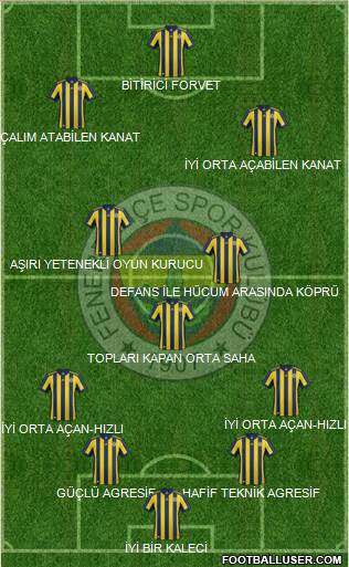 Fenerbahçe SK Formation 2018