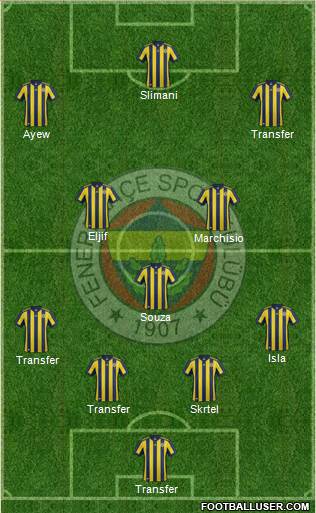 Fenerbahçe SK Formation 2018