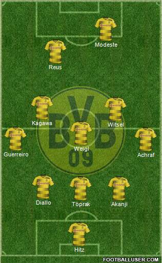 Borussia Dortmund Formation 2018